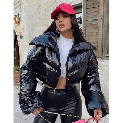 Doudoune courte matelassée femme stylée
