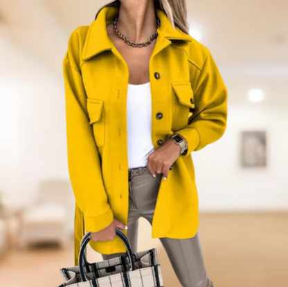 Trench-coat femme chaud et élégant pour l'hiver