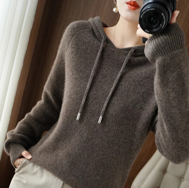 Dorothy - Pull tricoté à capuche