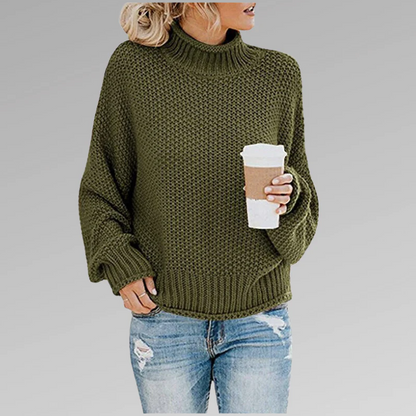 Pull en maille élégant à col roulé
