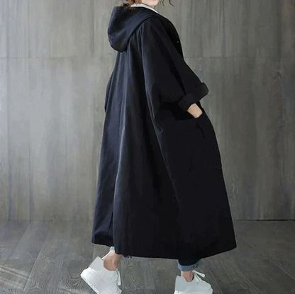 Grand trench-coat grande taille élégant