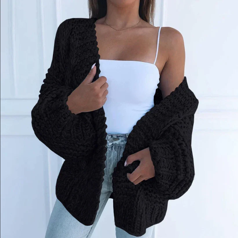 Gilet oversize Kira en grosse maille