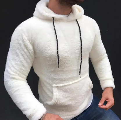 Sweat-shirt à capuche stylé pour hommes Chaud Confortable