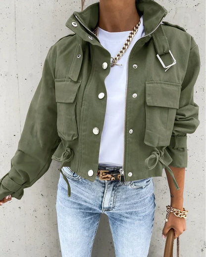 Blouson en cuir tendance « Pain »
