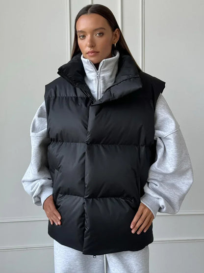 Doudoune sans manches légère et isolante imperméable pour femme