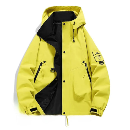 Veste d'extérieur pour homme Capuche Fermeture éclair