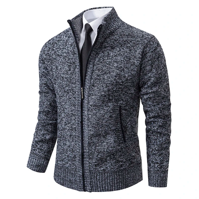 Gilet homme zippé moderne col montant