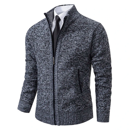Gilet homme zippé moderne col montant