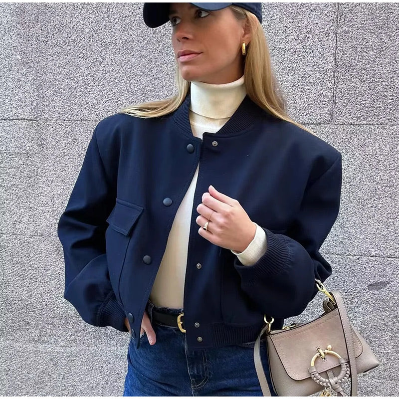 Blouson bombardier élégant pour femme classique