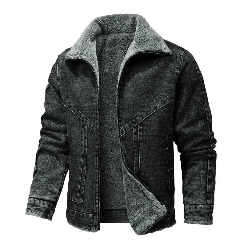 Veste polaire en jean tendance