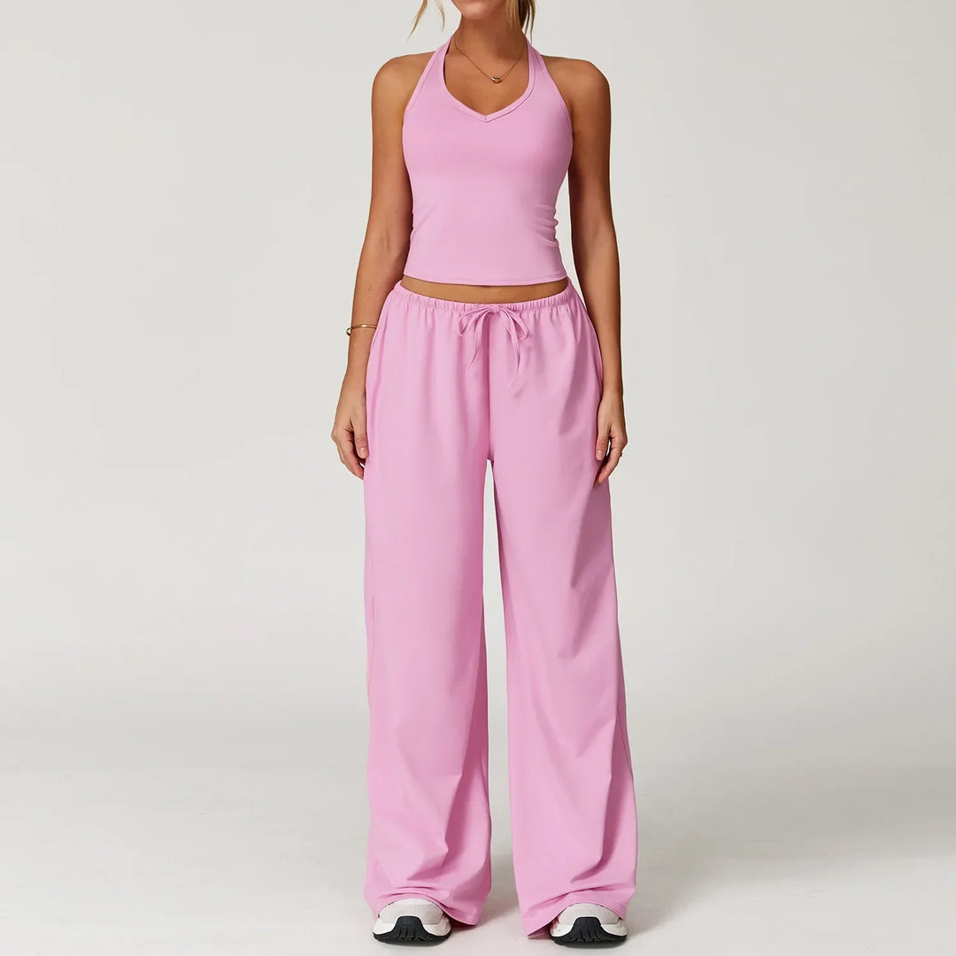 Ensemble détente femme crop top confort