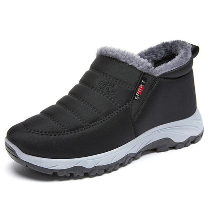 Bottes d'hiver matelassées imperméables pour femme, hauteur cheville