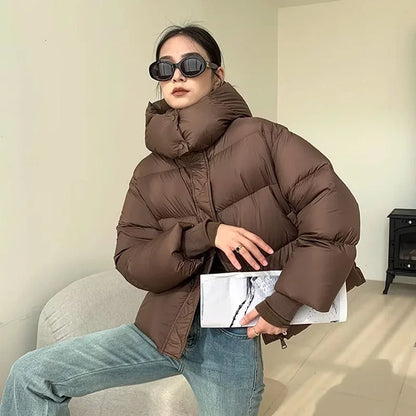 Veste d'hiver matelassée épaisse chaude pour femme
