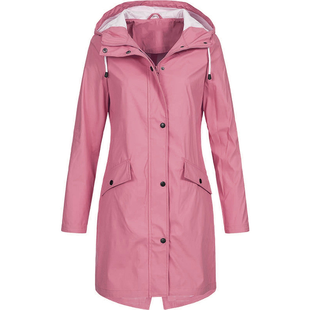 Parka long d'hiver à capuche pour femme