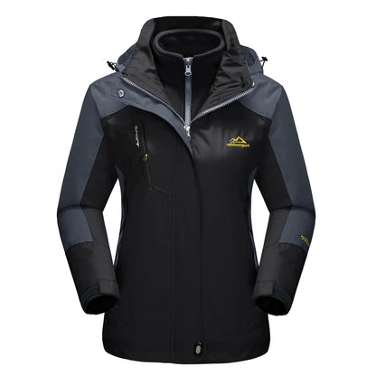 Veste de ski chaude doublée polaire 3-en-1