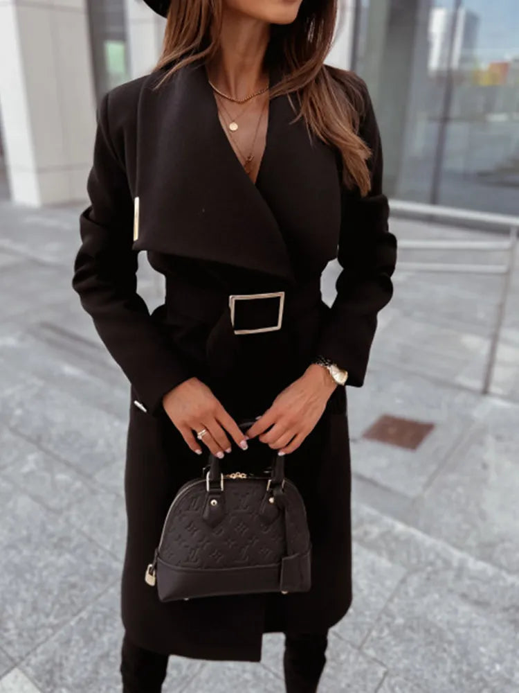Elegante Frauenkleid Lang Tailliert Schnürsteg - IdealeKleiden