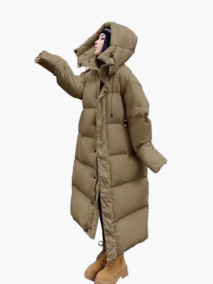 Manteau d'hiver femme parka oversize à capuche chaud