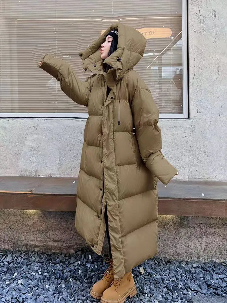 Grande doudoune femme grande taille à capuche
