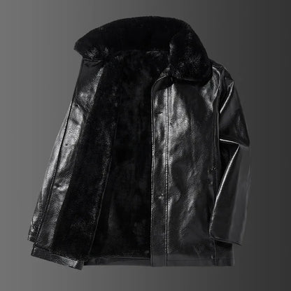 Blouson en cuir pour homme col style Liam