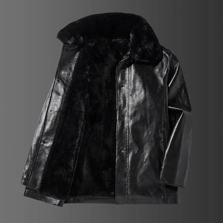 Blouson en cuir pour homme col style Liam