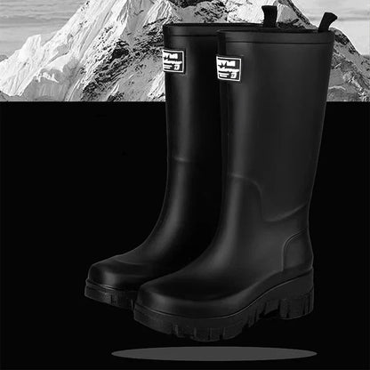 Chelsea Boots imperméables à talons blocs pour femme