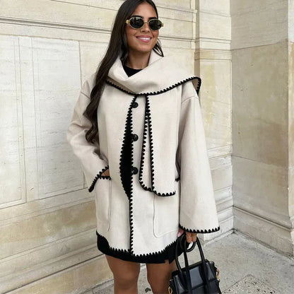 Veste d'hiver élégante pour femme, moderne