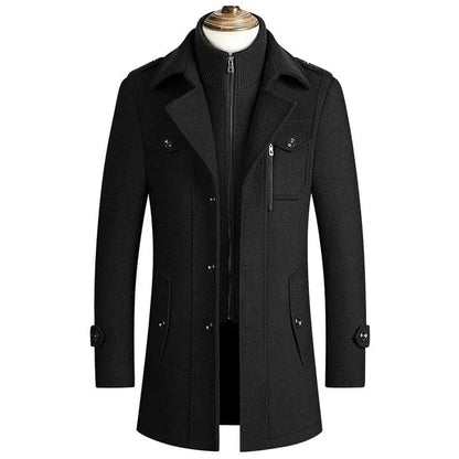 Trench-coat homme Col ouvert Élégant