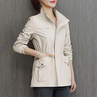 Veste mi-saison col montant pour femme