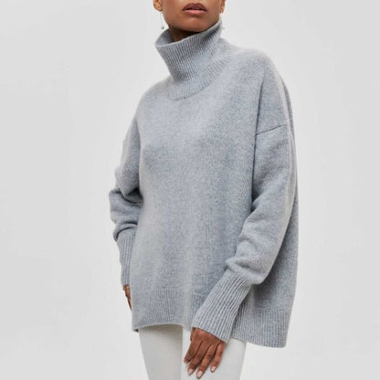 Robe chaude pour femme | Pull à col roulé à manches longues