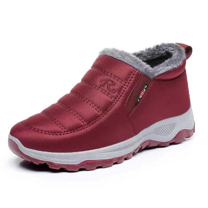 Bottes d'hiver matelassées imperméables pour femme, hauteur cheville