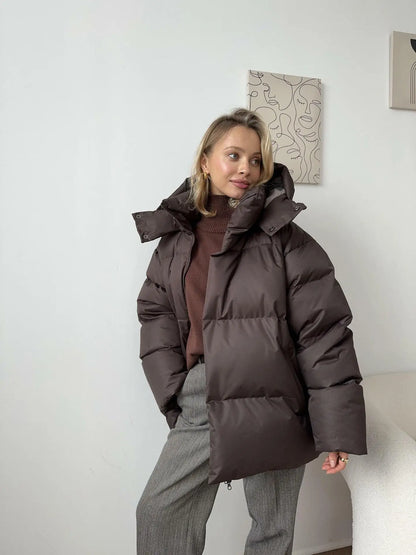Veste femme confortable style doudoune en coton