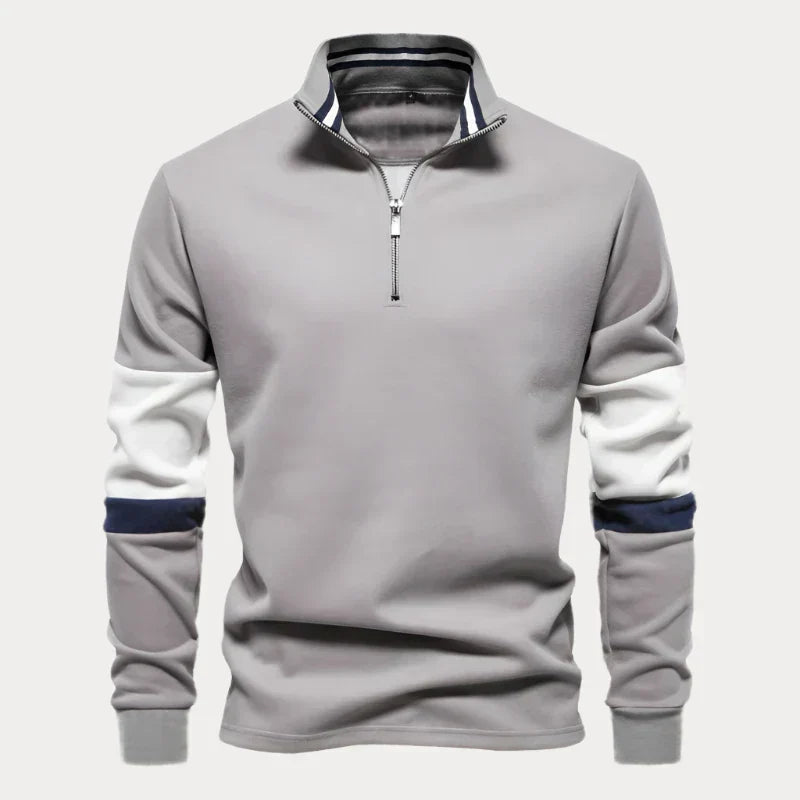 Pull-over homme motif rayures moderne