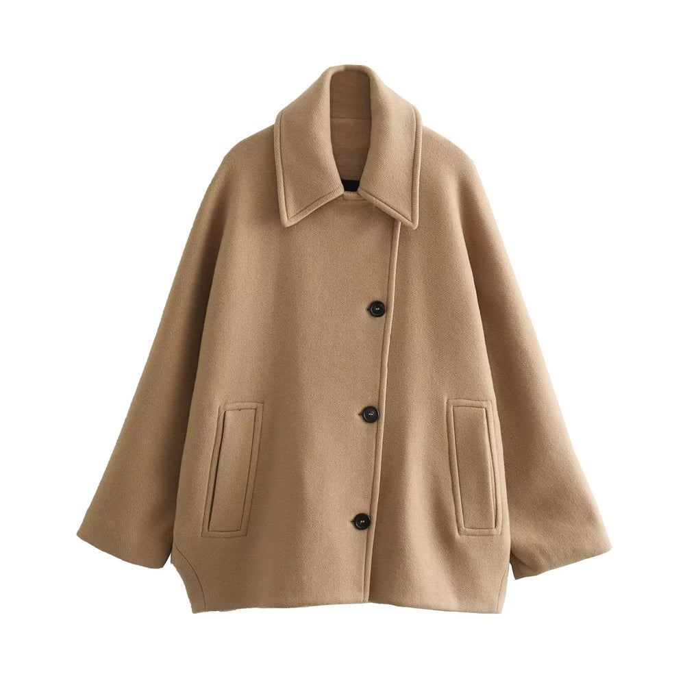 Cape pour femme, design élégant avec boutons