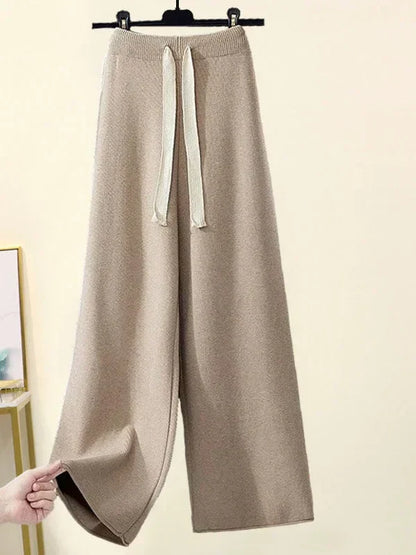 Ensemble tricoté d'hiver - Pull et pantalon chauds et élégants