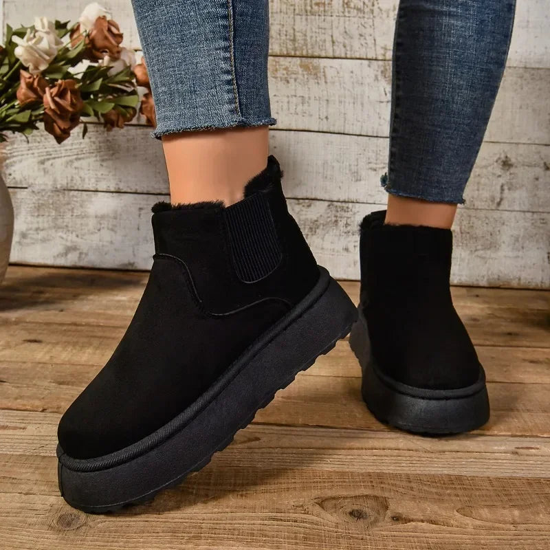 Bottes d'hiver élégantes pour femmes chaudes