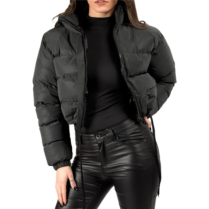 Veste d'hiver chaude matelassée pour femme