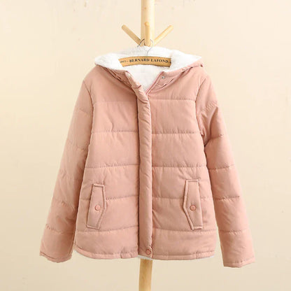 Doudoune Polaire Femme Capuche Chaude