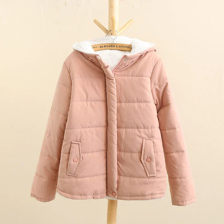 Doudoune Polaire Femme Capuche Chaude