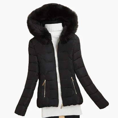 Doudoune matelassée femme capuche moderne