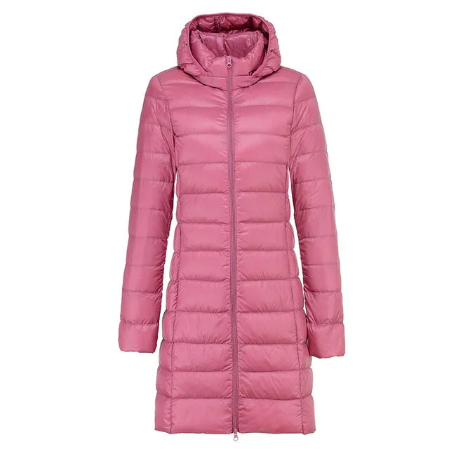 Veste d'hiver élégante et chaude en duvet