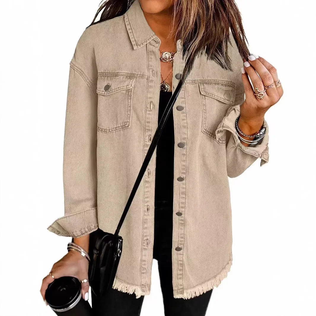 Veste en jean tendance pour femme