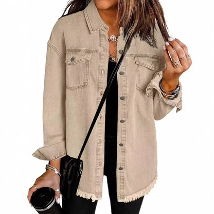 Veste en jean tendance pour femme
