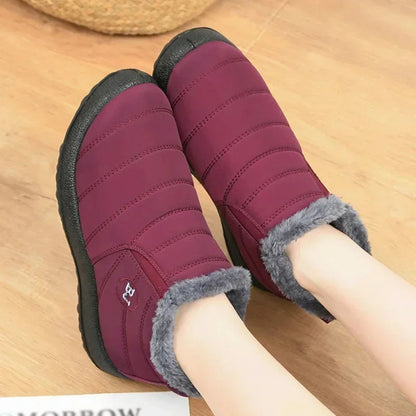 Warme Stiefeletten Gequiltet Wasserdicht Plüsch Innensohle - IdealeKleiden
