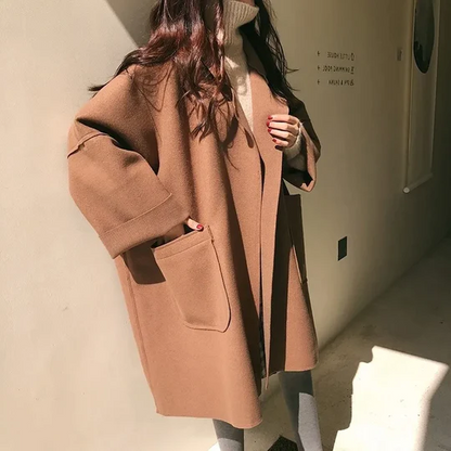 Élégant manteau en laine pour femme