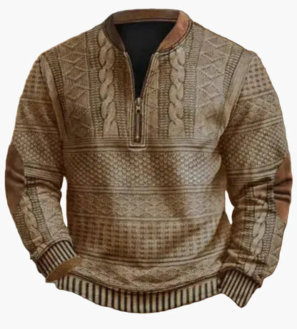 Pull-over pour homme, chaud, moderne, col montant