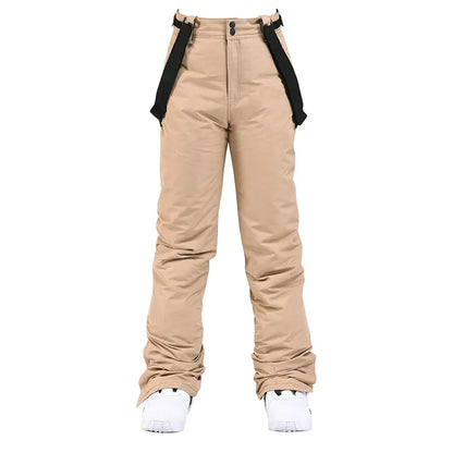 Pantalon de ski unisexe d'hiver à bretelles