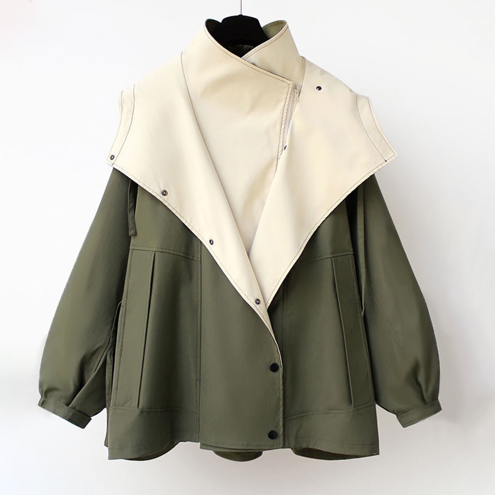 Stylische Regenjacke Damen Oversized Wasserdicht - IdealeKleiden