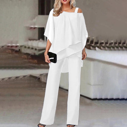Ensemble deux pièces femme | Tenue élégante avec épaules dénudées