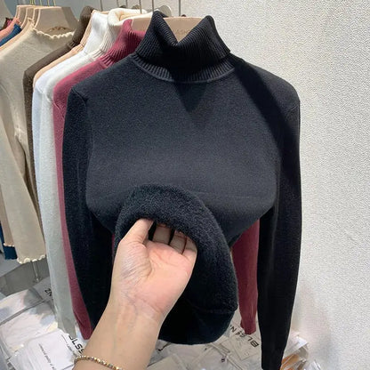 Col roulé Femme Chaud Élégant Hiver