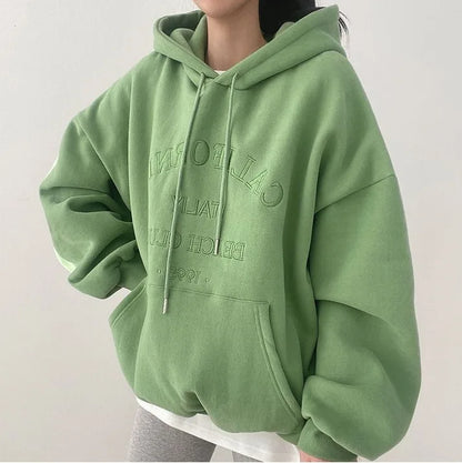 Grand Hoodie Femme avec Broderie